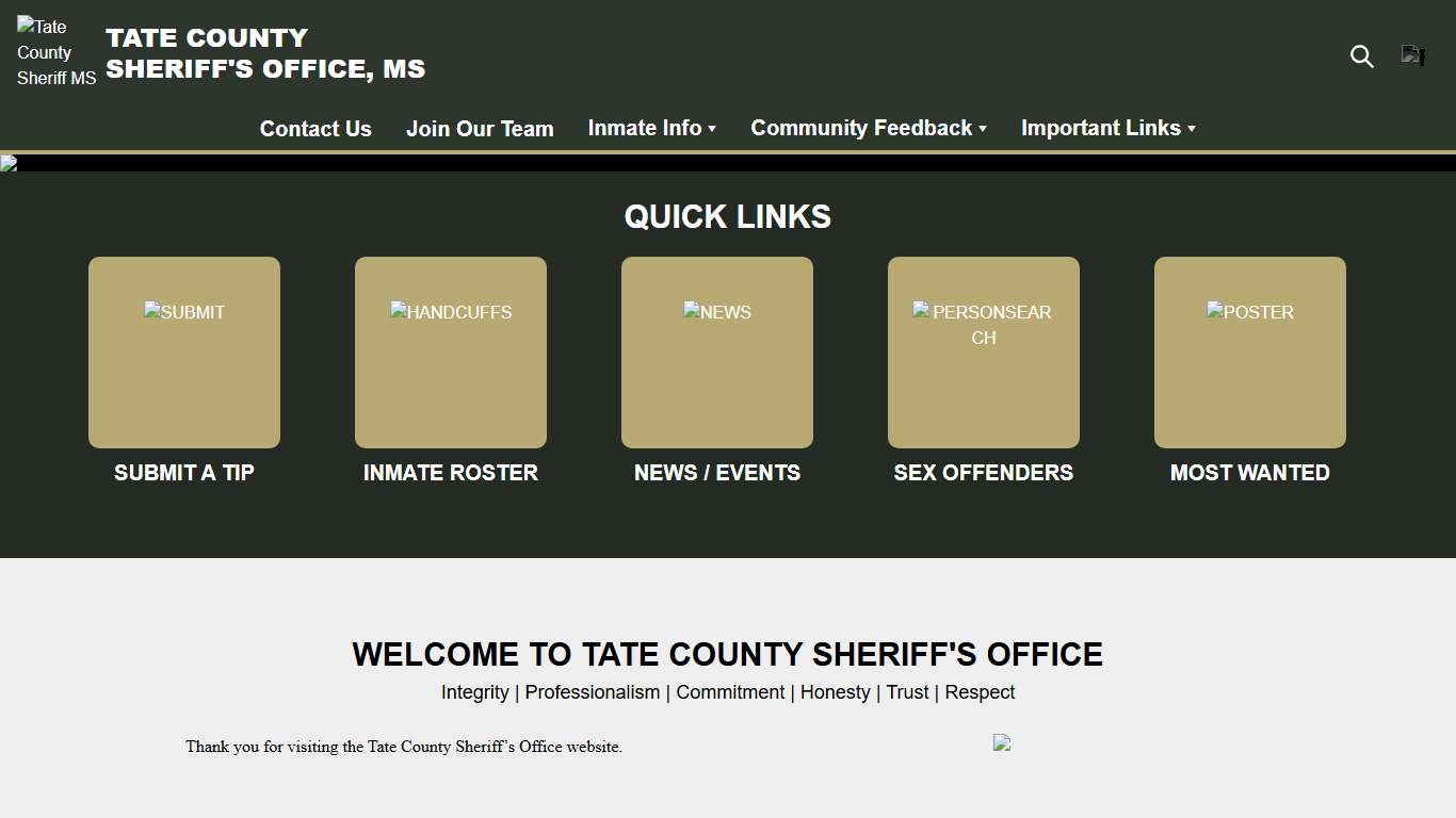 Tate County Sheriff MS